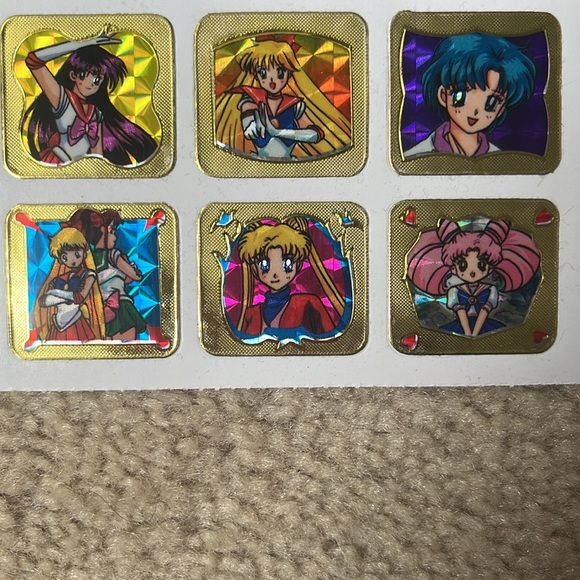 Vintage 90s Prismatic Sailor Moon Stickers (One Sheet) - Picture 4 of 8
